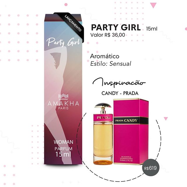 Zoom Perfume Party Girl Feminino - Essência Candy - Prada