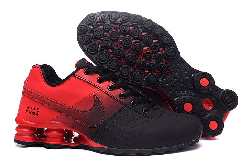 Zoom Tenis Nike Shox Deliver Preto e Vermelho