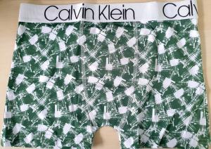 Cueca Boxer Calvin Klein Verde com Branco