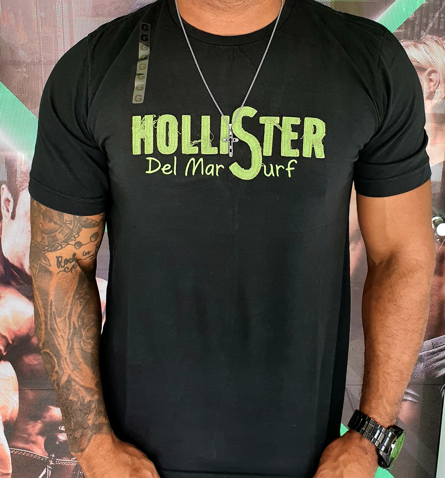 Zoom Camiseta Masculina Hollister